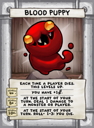 Blood Puppy Card Face