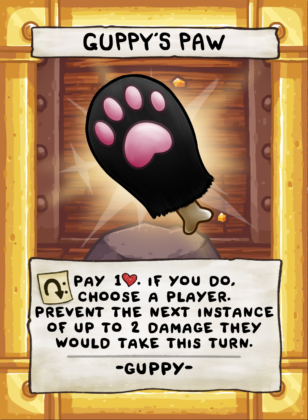 Guppy’s Paw Card Face