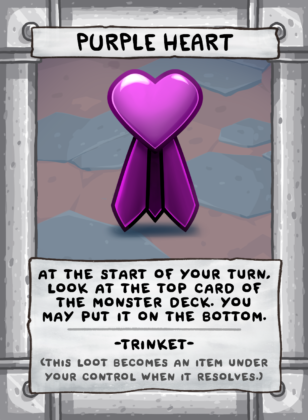 Purple Heart Card Face