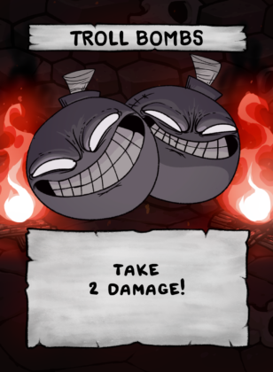 Troll Bombs Card Face
