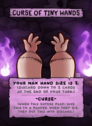 Curse Of Tiny Hands Card Face