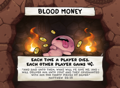 Blood Money Card Face