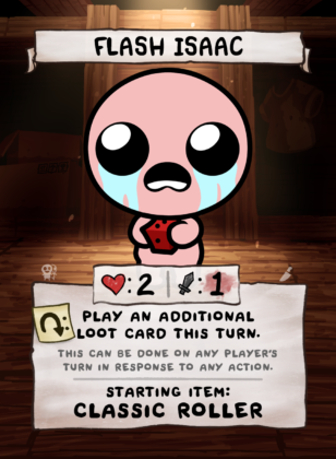 Flash Isaac Card Face