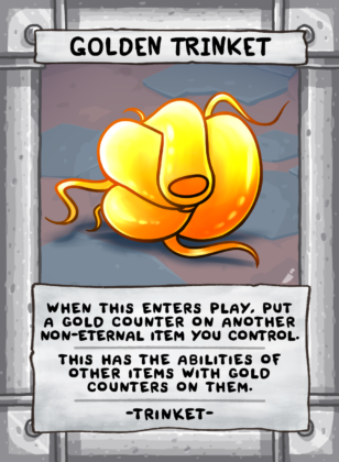 Golden Trinket Card Face