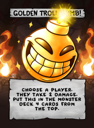 Golden Troll Bomb! Card Face