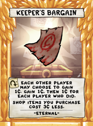 Keeper’s Bargain Card Face