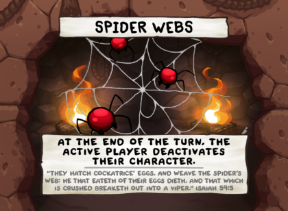 Spider Webs Card Face