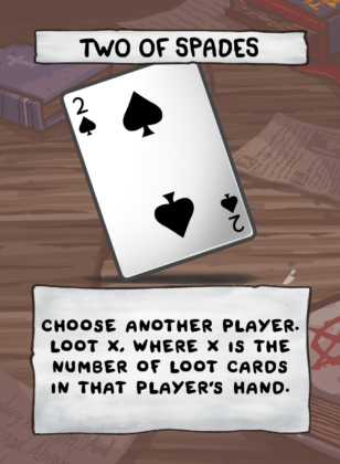 Two Of Spades Card Face