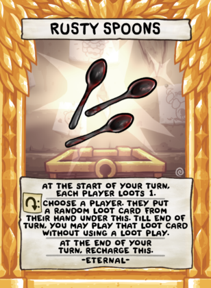 Rusty Spoons Card Face