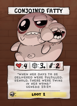 Conjoined Fatty Card Face