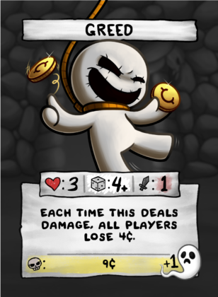 Greed Card Face