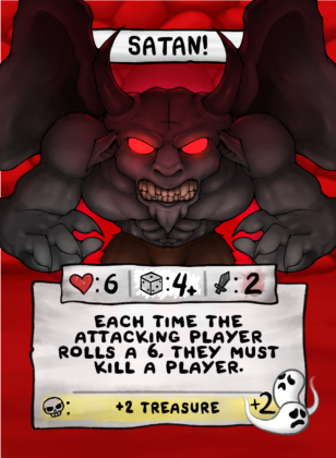 Satan! Card Face
