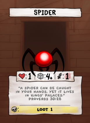 Spider Card Face