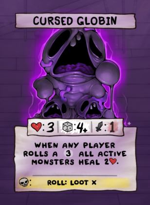 Cursed Globin Card Face