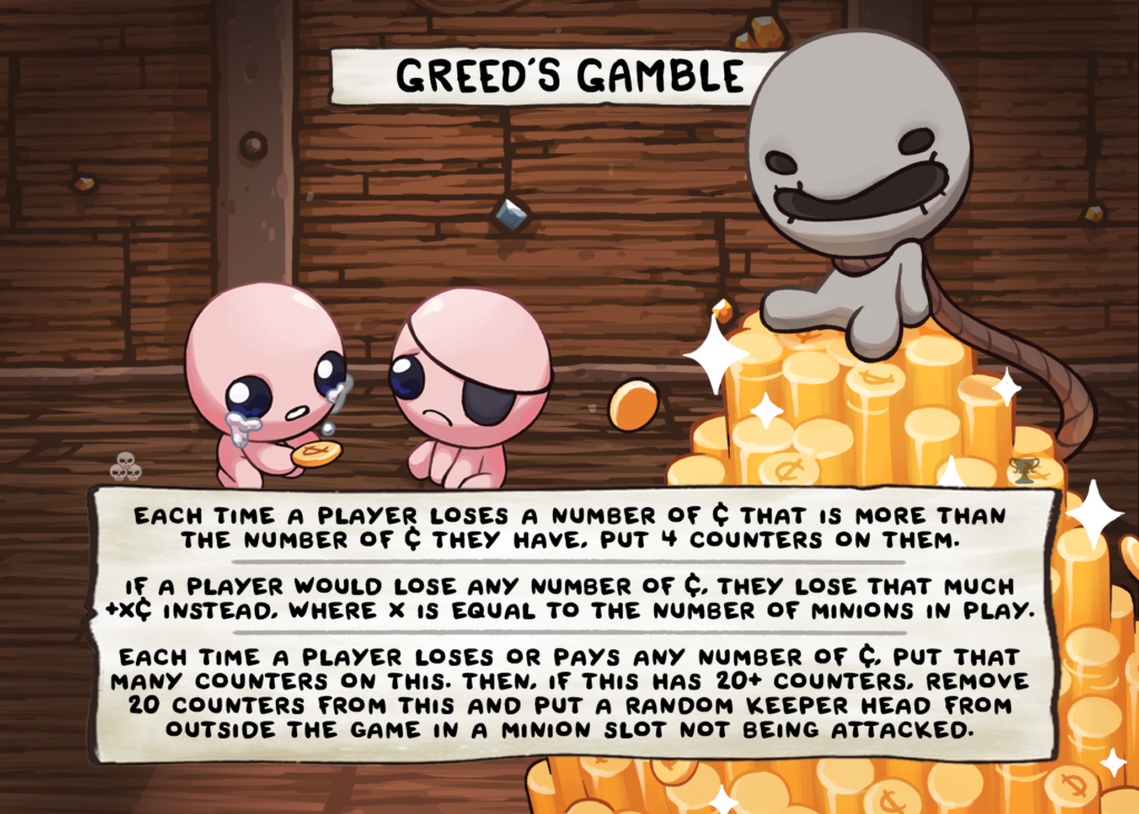 Greed’s Gamble Card Face