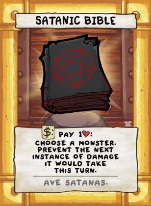 Satanic Bible Card Face