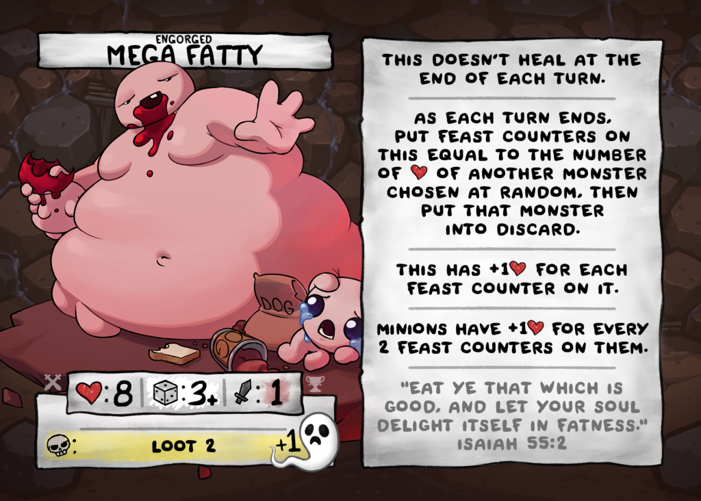 Engorged Mega Fatty Card Face