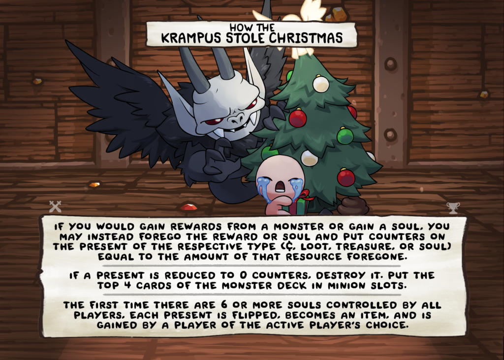 How the Krampus Stole Christmas Card Face