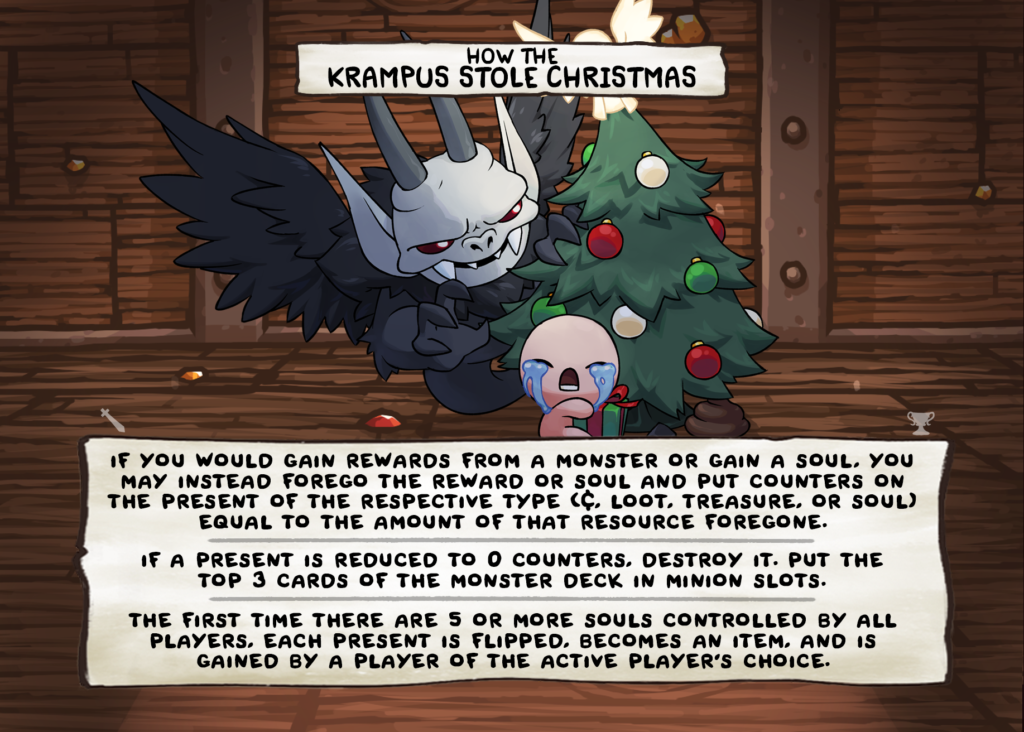 How the Krampus Stole Christmas Card Face
