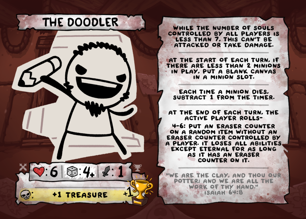 The Doodler Card Face