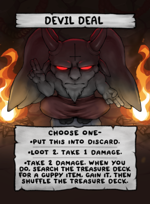 Devil Deal Card Face