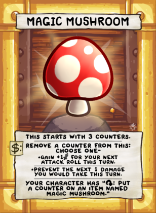 Magic Mushroom Card Face